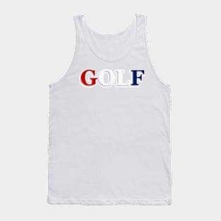 Golf Red White and Blue Tank Top